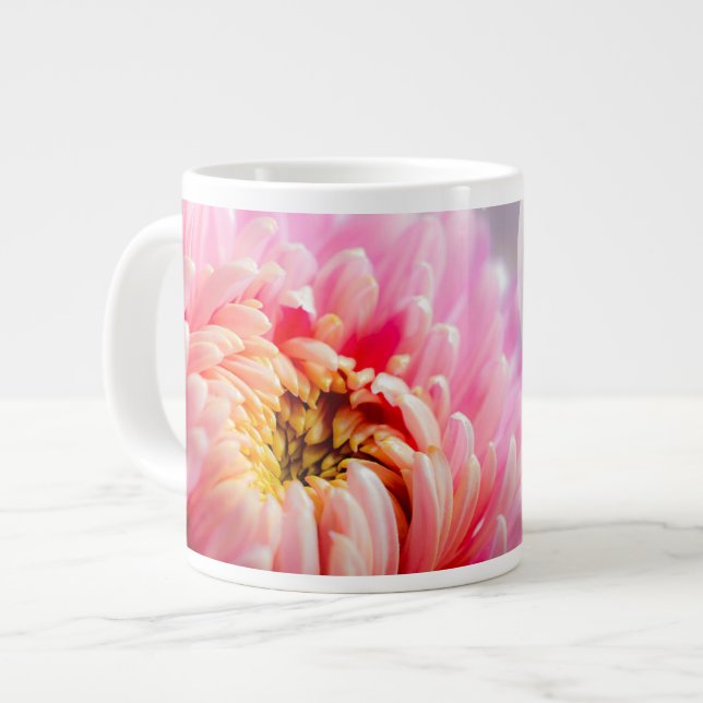 Chrysanthemum and Moon Large Coffee Mug (Front Left)