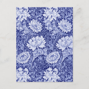 Chrysanthemum Blue, William Morris Postcard