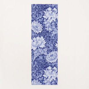 Chrysanthemum Blue, William Morris Yoga Mat