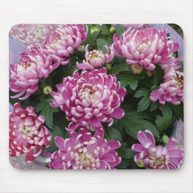 Chrysanthemum Bouquet Mouse Mat (Front)