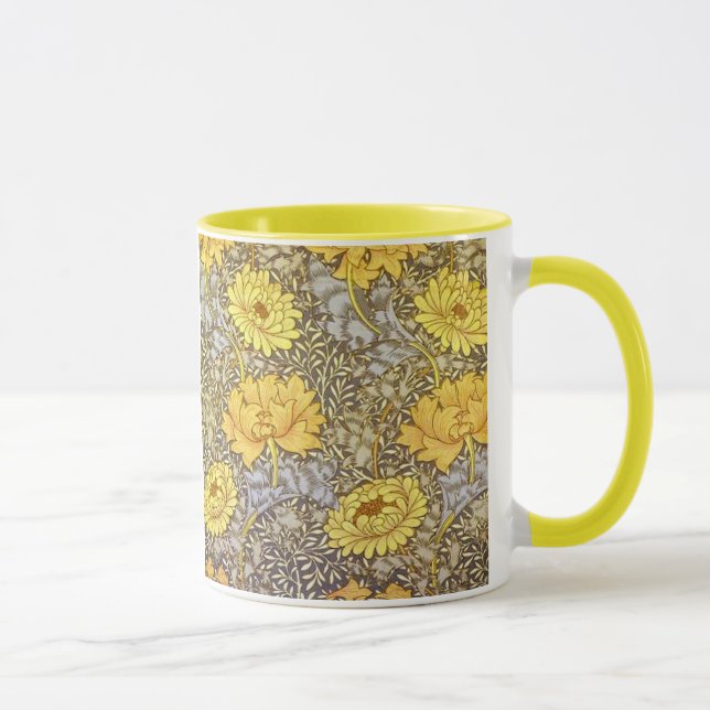 chrysanthemum by William Morris Mug (Right)