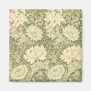Chrysanthemum by William Morris, Vintage Art Magnet