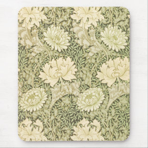 Chrysanthemum by William Morris, Vintage Art Mouse Mat
