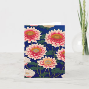 Chrysanthemum C Study in Japanese Style Holiday Card