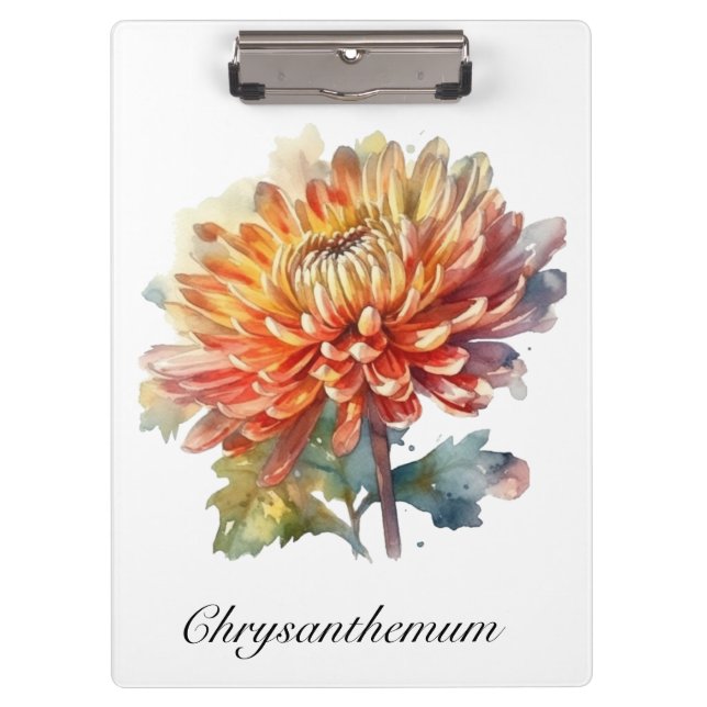 chrysanthemum customisable clipboard (Front)