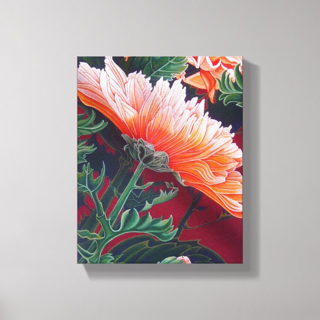 Chrysanthemum Flower Canvas Print (Front)