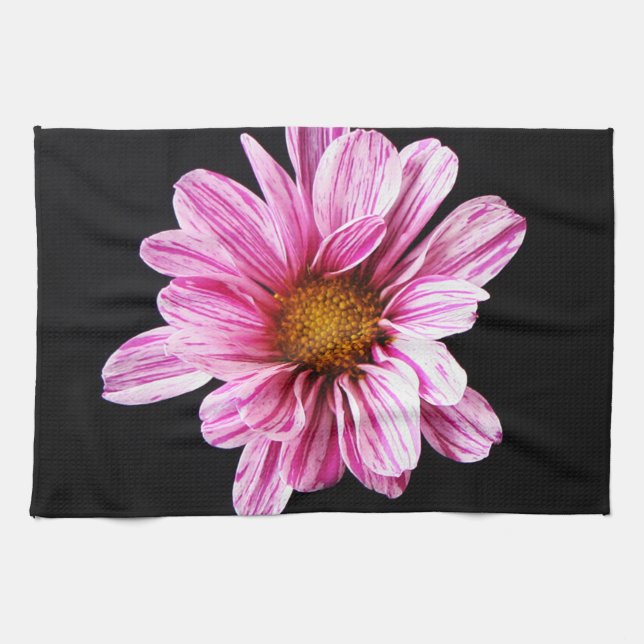 Chrysanthemum Flower ktcna Tea Towel (Horizontal)