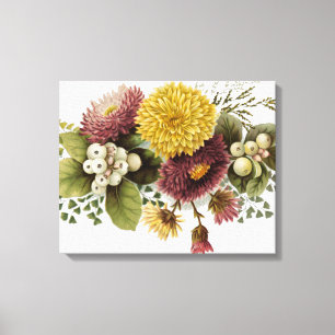 Chrysanthemum Flower Mum Floral Canvas Print