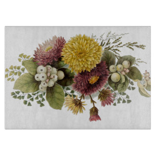 Chrysanthemum Flower Mum Floral Cutting Board