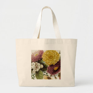 Chrysanthemum Flower Mum Floral Large Tote Bag