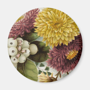 Chrysanthemum Flower Mum Floral Magnet