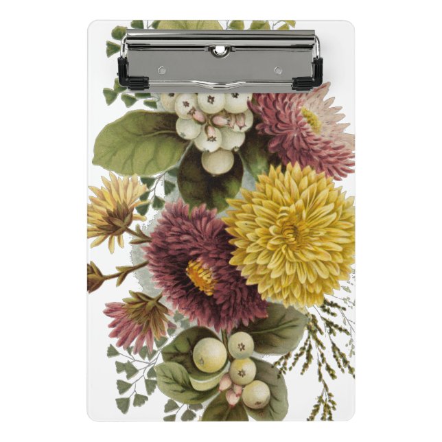 Chrysanthemum Flower Mum Floral Mini Clipboard (Front)