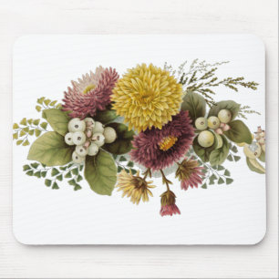Chrysanthemum Flower Mum Floral Mouse Mat