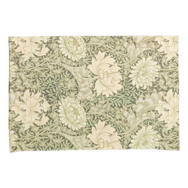 Chrysanthemum Flower Pattern (by William Morris) Pillowcase (Front-Right)