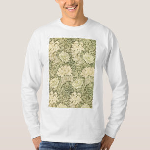 Chrysanthemum Flower Pattern (by William Morris) T-Shirt