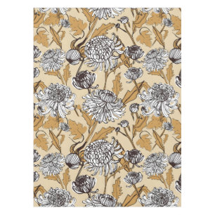 Chrysanthemum Flower Seamless Pattern Tablecloth