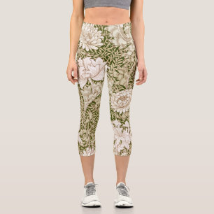 Chrysanthemum Gold, William Morris Capri Leggings