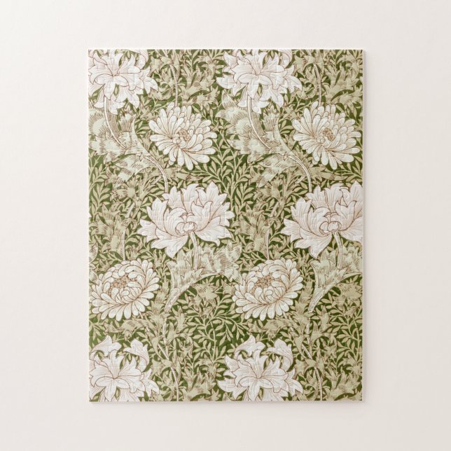 Chrysanthemum Gold, William Morris Jigsaw Puzzle (Vertical)