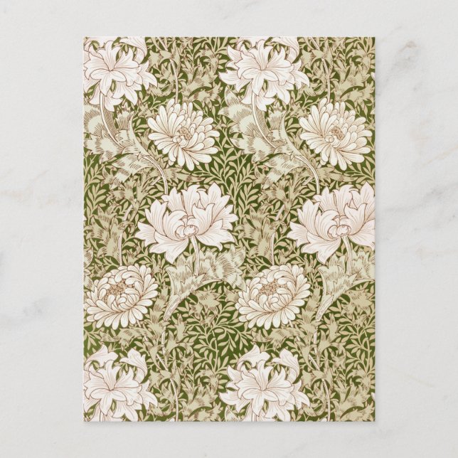 Chrysanthemum Gold, William Morris Postcard (Front)
