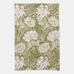 Chrysanthemum Gold, William Morris Tea Towel