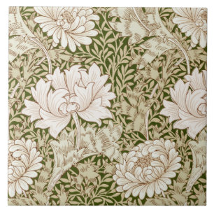 Chrysanthemum Gold, William Morris Tile