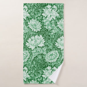 Chrysanthemum Green, William Morris Bath Towel