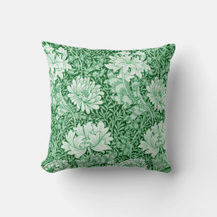 Chrysanthemum Green, William Morris Cushion