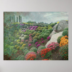 Chrysanthemum Hill Ott's Greenhouse Pennsylvania Poster