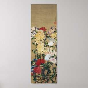 Chrysanthemum, Hokusai Poster