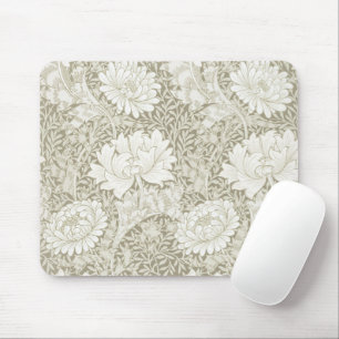 Chrysanthemum Ivory, William Morris Mouse Mat