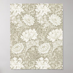 Chrysanthemum Ivory, William Morris Poster
