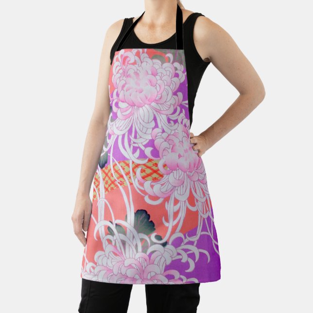 Chrysanthemum, Japanese Design Apron (Insitu)