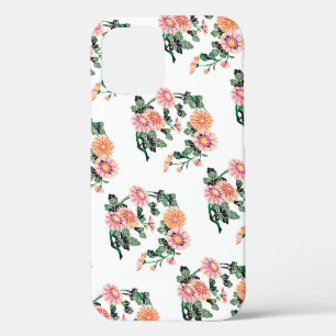 Chrysanthemum, Japanese Design iPhone 12 Case