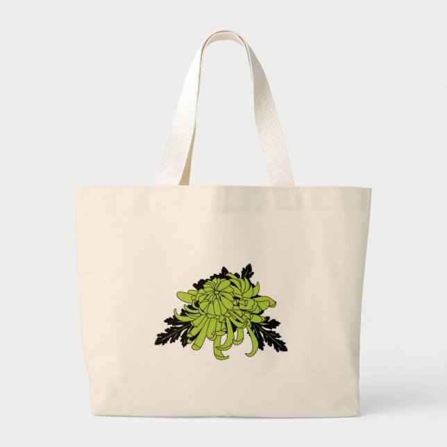 Chrysanthemum Large Tote Bag (Front)