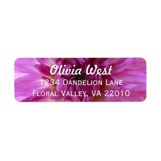 Chrysanthemum "Mum" Address Labels (Front)