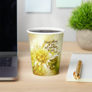 Chrysanthemum Party Cup with Quote
