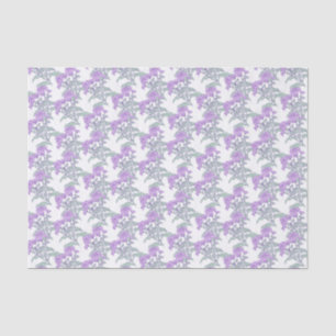 Chrysanthemum purple green white tissue paper