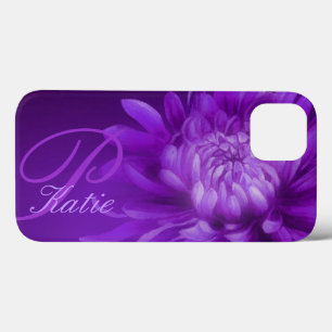 Chrysanthemum purple personalised case