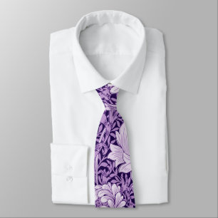 Chrysanthemum Purple, William Morris Tie