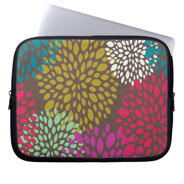 Chrysanthemum Splash Laptop Sleeve (Front)