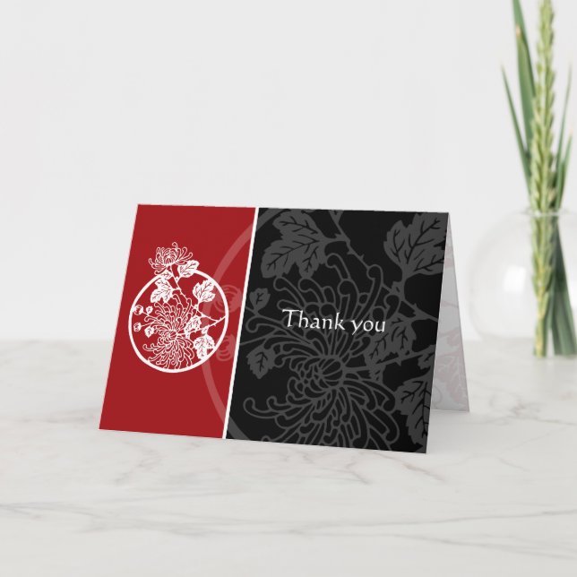 Chrysanthemum Thank You Card (Front)