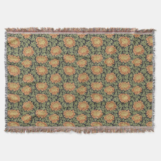 Chrysanthemum throw blanket