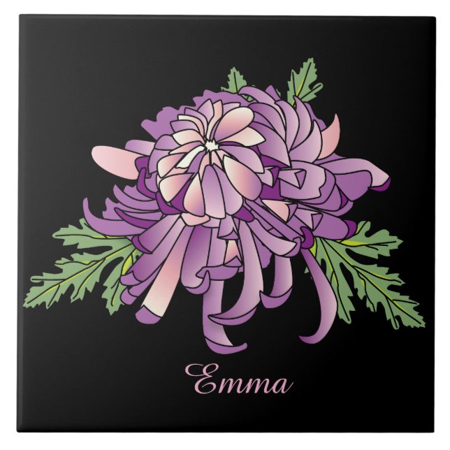 Chrysanthemum Tile (Front)