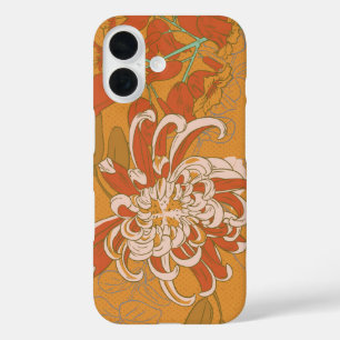 Chrysanthemum Vintage Botanical iPhone 16 Case