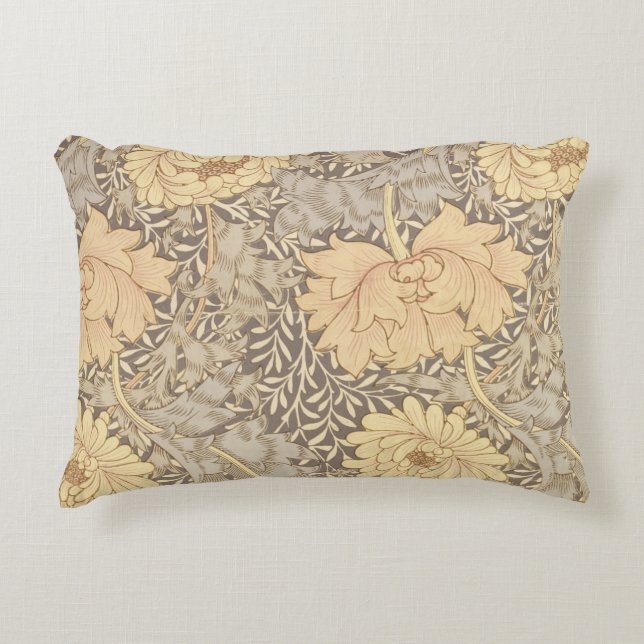 'Chrysanthemum' wallpaper design, 1876 Decorative Cushion (Front)