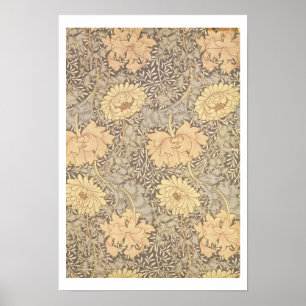 'Chrysanthemum' wallpaper design, 1876 Poster