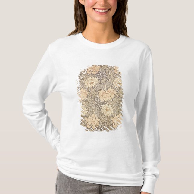 'Chrysanthemum' wallpaper design, 1876 T-Shirt (Front)