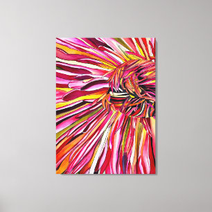 Chrysanthemum watercolor art flower canvas print