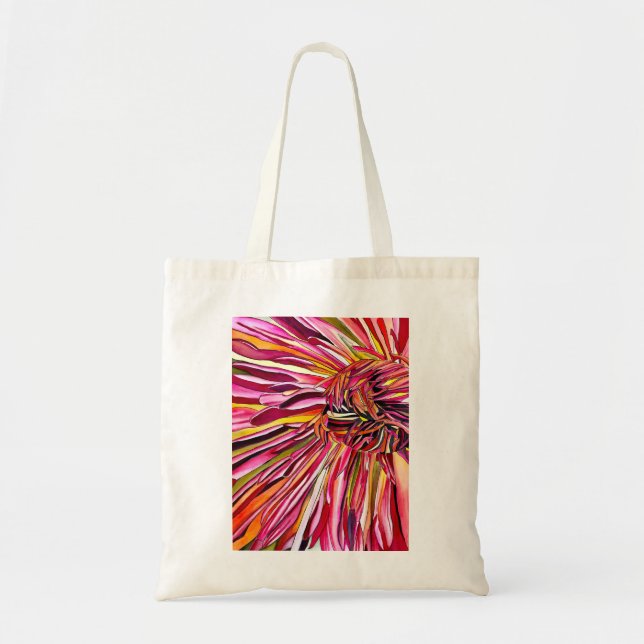 Chrysanthemum watercolor art flower tote bag (Front)