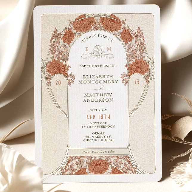 Chrysanthemum Wedding Invitations William Morris (Creator Uploaded)